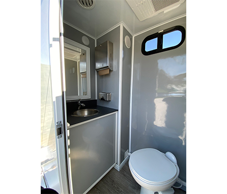 interior portable restroom